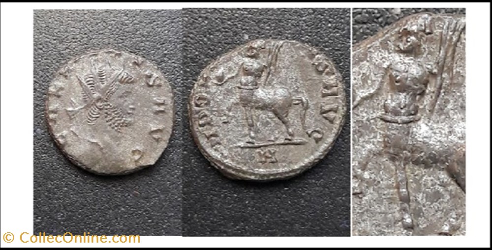 ROME GALLIEN APOLLINI CONS AVG centaure a gauche H en exergue GALLIENVS AVG monnaies antiques romaines imperiales et republicaines rome gallien apollini cons avg centaure a gauche h en exergue gallienvs avg