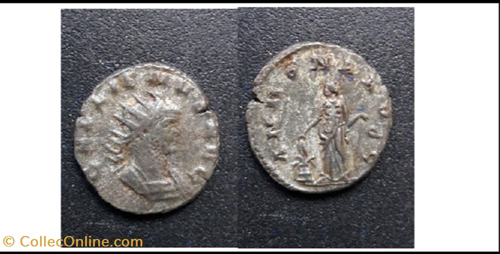 monnaies antiques romaines imperiales et republicaines rome gallien annona avqg q champ droit confondu dans la titulure gallienvs avg