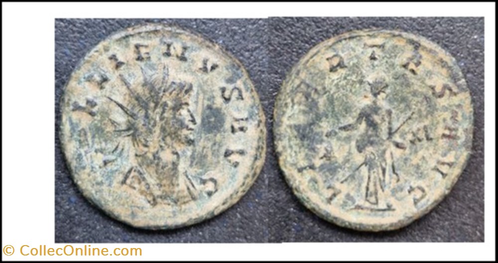 ROME GALLIEN LIBERTAS AVG XI champ droit GALLIENVS AVG monnaies antiques romaines imperiales et republicaines rome gallien libertas avg xi champ droit gallienvs avg