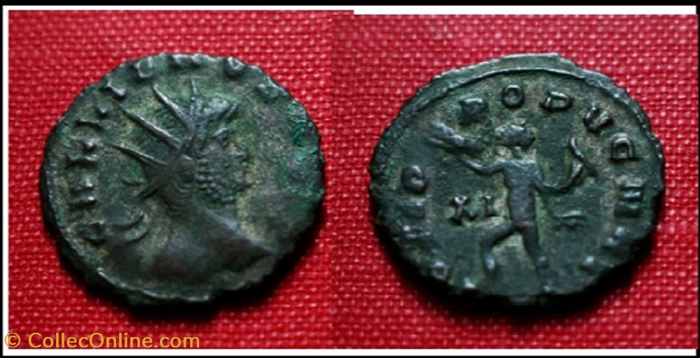 ROME GALLIEN IOVI PROPVGNAT XI champ gauche GALLIENVS AVG monnaies antiques romaines imperiales et republicaines rome gallien iovi propvgnat xi champ gauche gallienvs avg