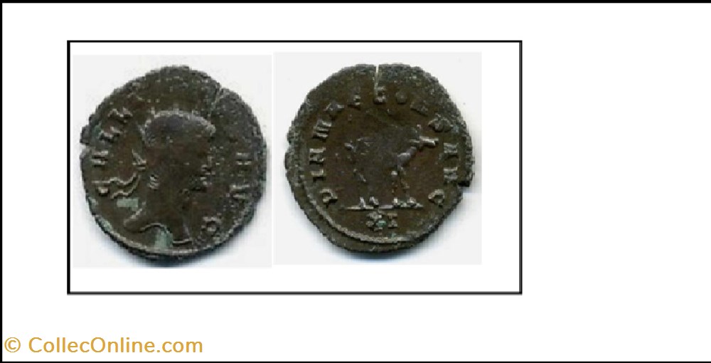 monnaies antiques romaines imperiales et republicaines rome gallien dianae cons avg gazelle a droite xi en exergue gallienvs avg