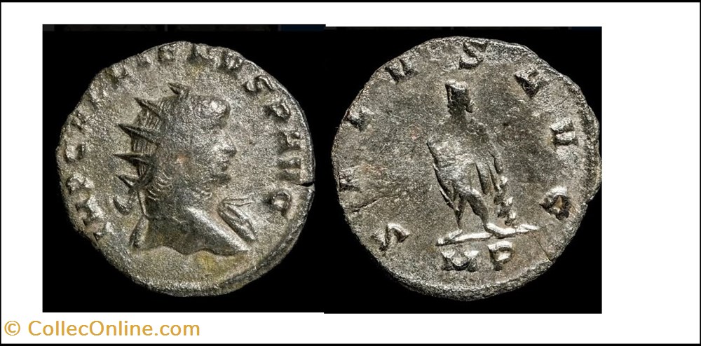 monnaies antiques romaines imperiales et republicaines milan gallien salvs avg mp en exergue imp gallienvs p avg
