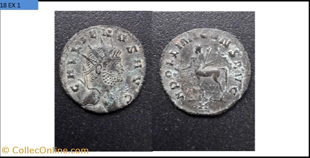 ROME GALLIEN APOLLINI CONS AVG centaure a gauche H en exergue GALLIENVS AVG monnaies antiques romaines imperiales et republicaines rome gallien apollini cons avg centaure a gauche h en exergue gallienvs avg