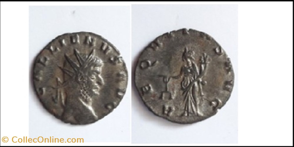 SISCIA GALLIEN AEQUITAS AVG GALLIENUS AVG monnaies antiques romaines imperiales et republicaines siscia gallien aequitas avg gallienus avg