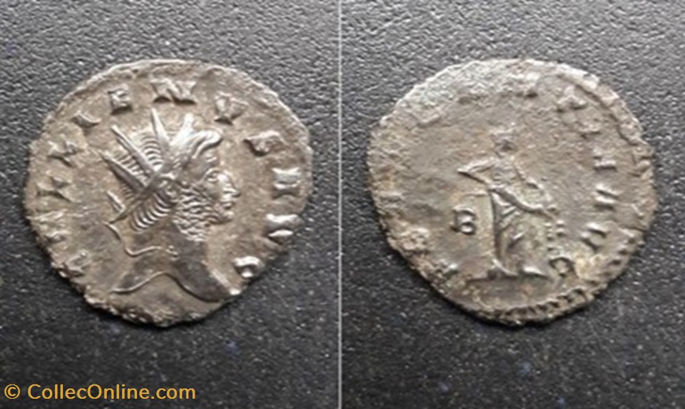 monnaies antiques romaines imperiales et republicaines rome gallien abvndantia avg b champ gauche gallienus avg