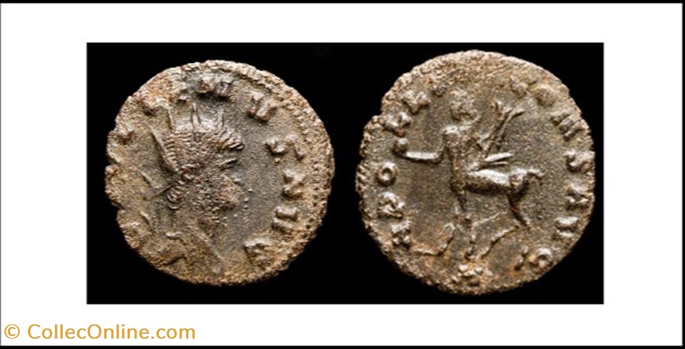 ROME GALLIEN APOLLINI CONS AVG centaure a gauche H en exergue GALLIENVS AVG monnaies antiques romaines imperiales et republicaines rome gallien apollini cons avg centaure a gauche h en exergue gallienvs avg