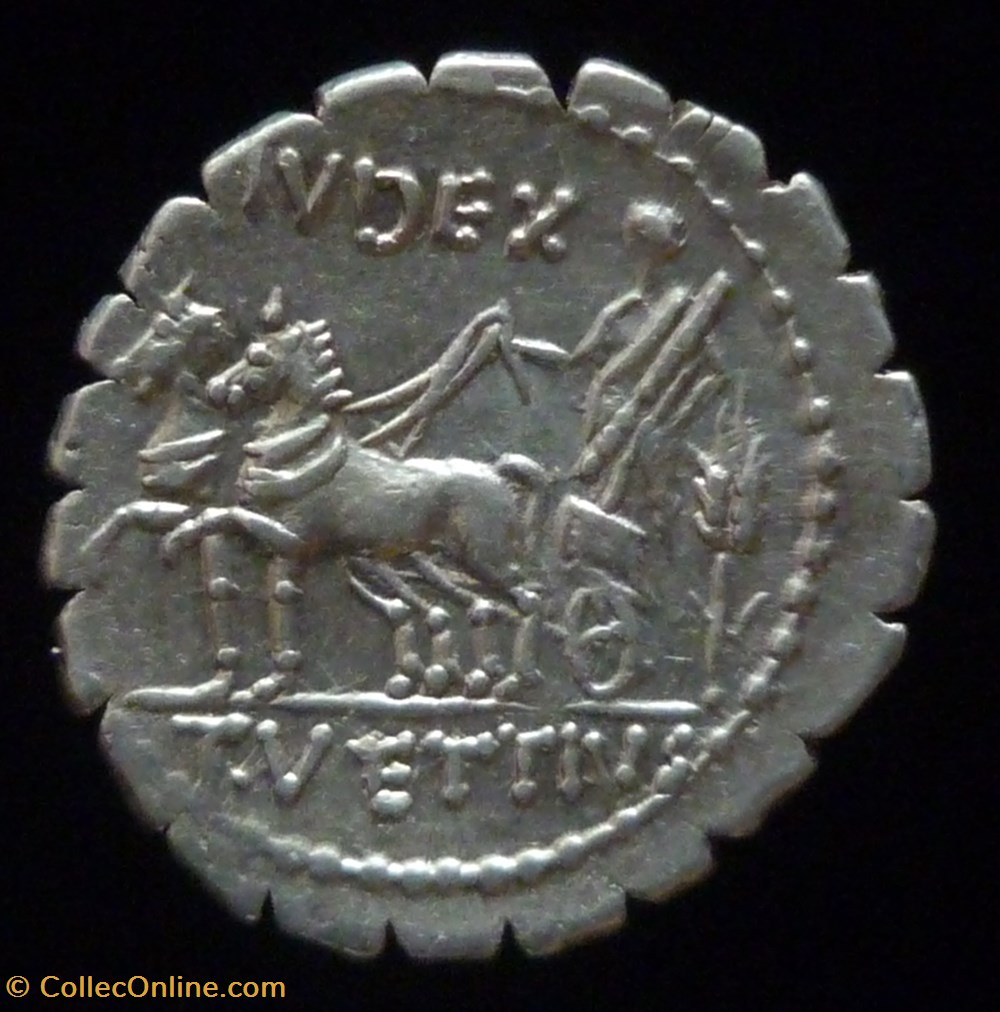 VETTIA monnaies antiques av jc ap romaines republicaines imperiales vettia