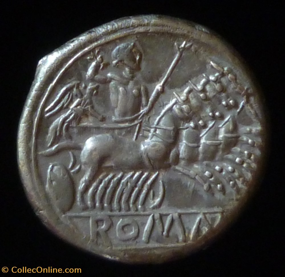 QUADRIGATUS monnaies antiques av jc ap romaines republicaines imperiales quadrigatus