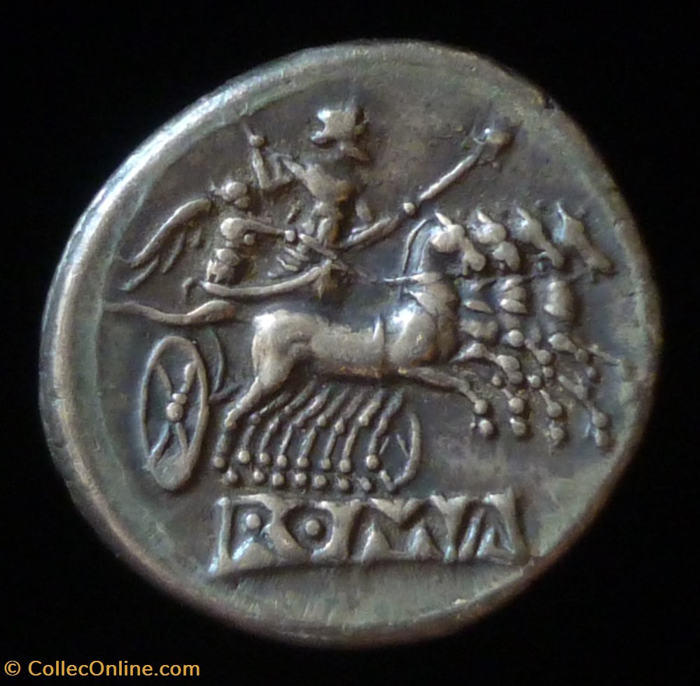 monnaies antiques av jc ap romaines republicaines imperiales quadrigatus