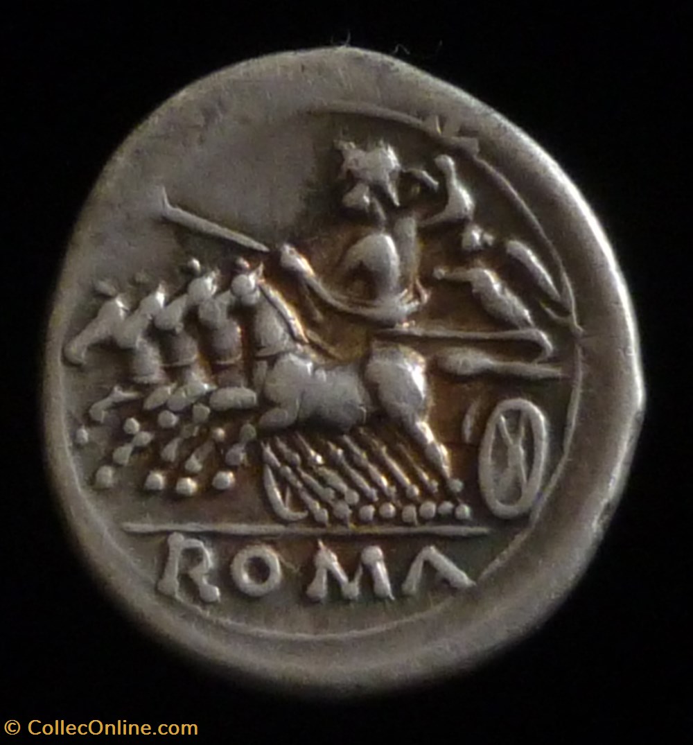 monnaies antiques av jc ap romaines republicaines imperiales demi quadrigatus drachme