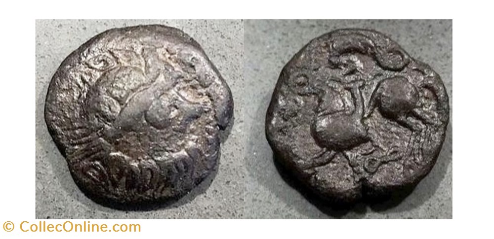 coins antique to celtic pannonia ae tetradrachme kapostal type 100 bc