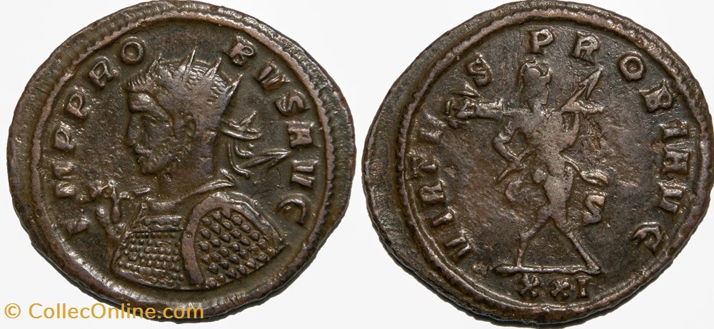 Probus RIC 815 (var),Alföldi 096.011, Siscia coins probus ric 815 var alfoldi 096 011 siscia