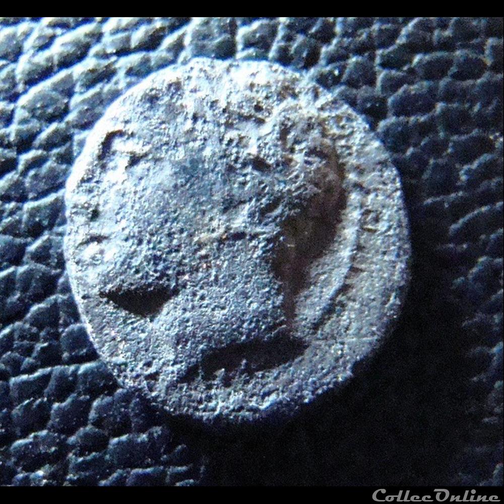Obole tête à gauche monnaie antique grecque obole tete a gauche