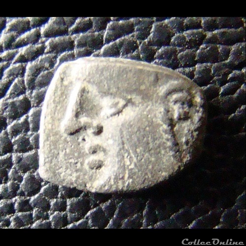 Obole tête à gauche monnaie antique grecque obole tete a gauche