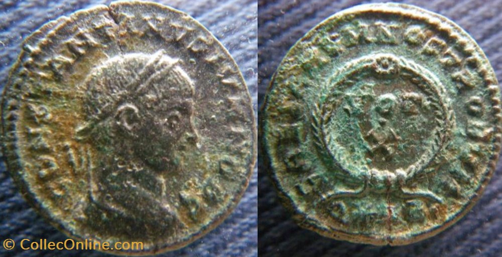 monnaies antiquite av jc ap romaines republicaines imperiales constantin ii ae3