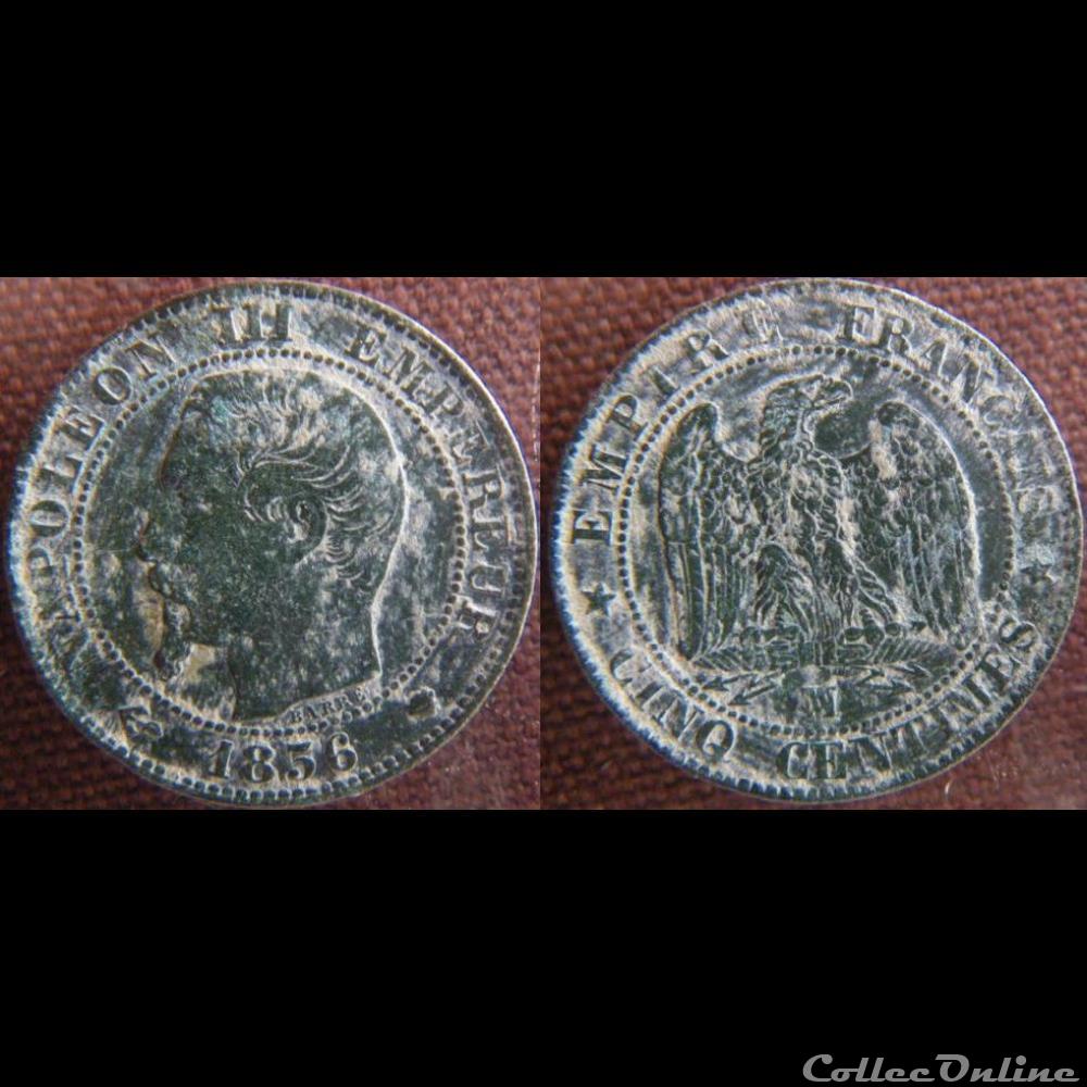 monnaie france moderne 5 centimes 1856 ma