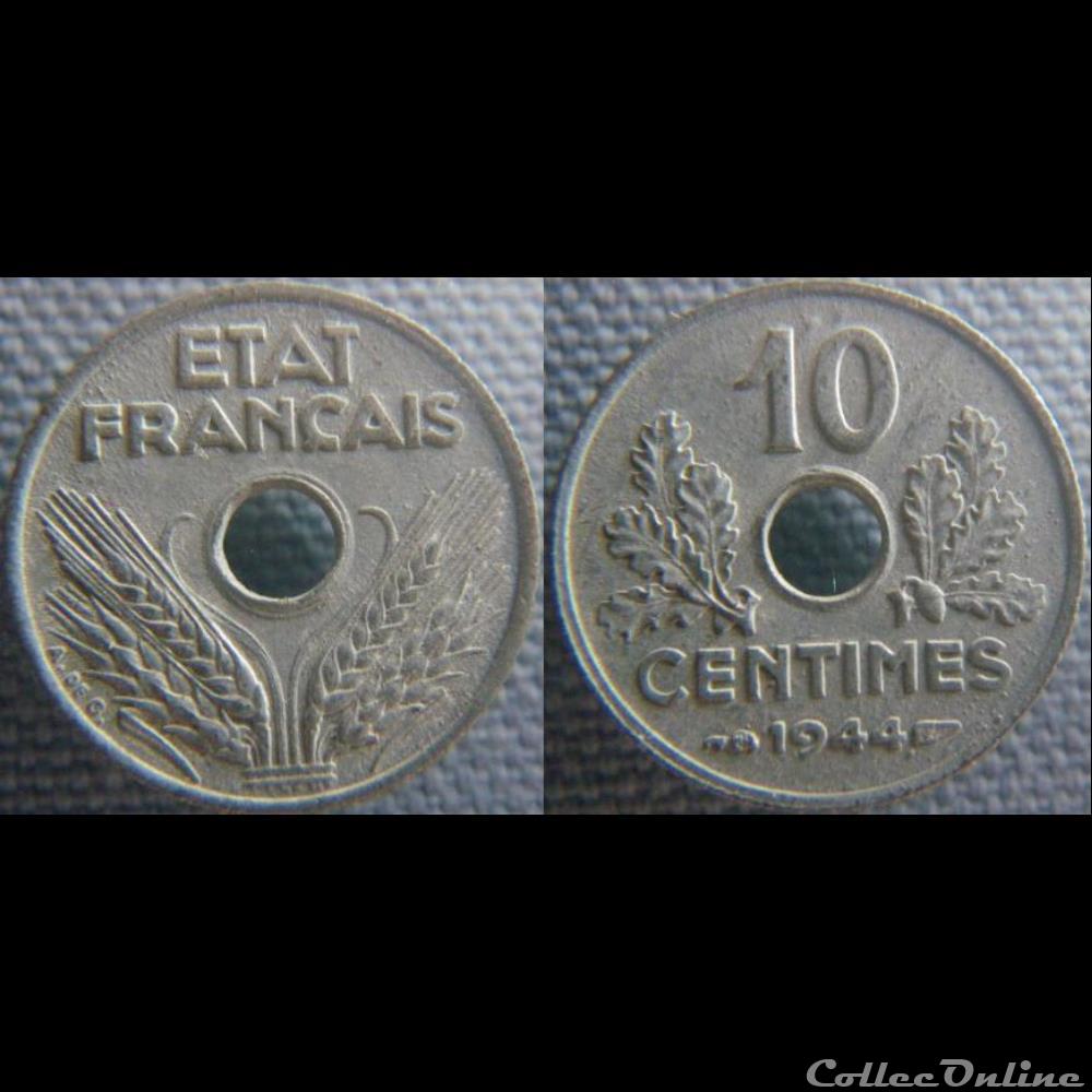 10 Centimes 1944 monnaie france moderne 10 centimes 1944