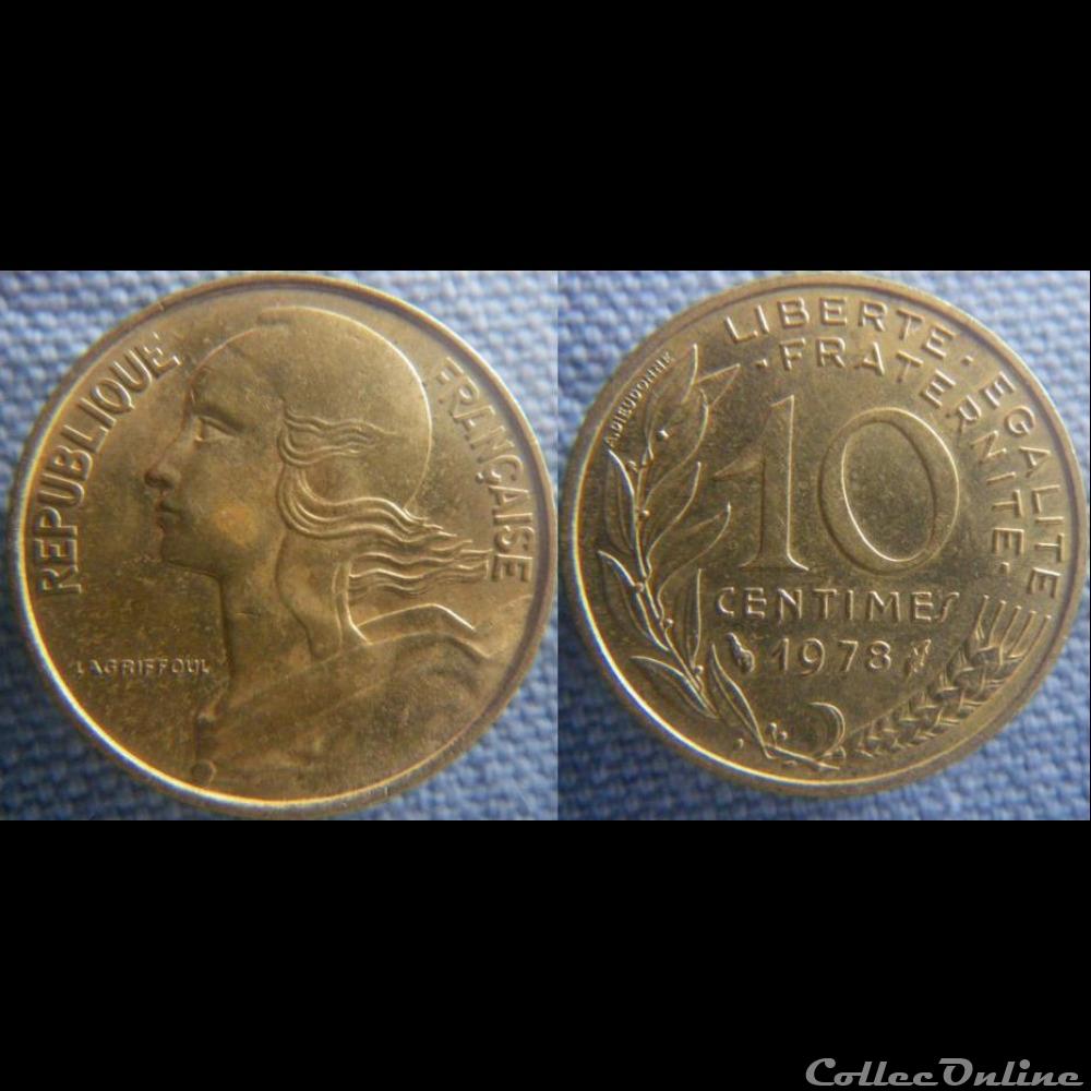 10 Centimes 1978 monnaie france moderne 10 centimes 1978