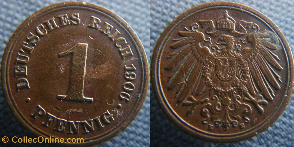 1 pfennig 196 E monnaie monde allemagne 1 pfennig 196 e