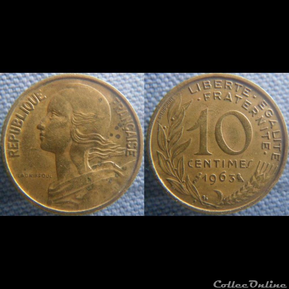 10 Centimes 1963 monnaie france moderne 10 centimes 1963