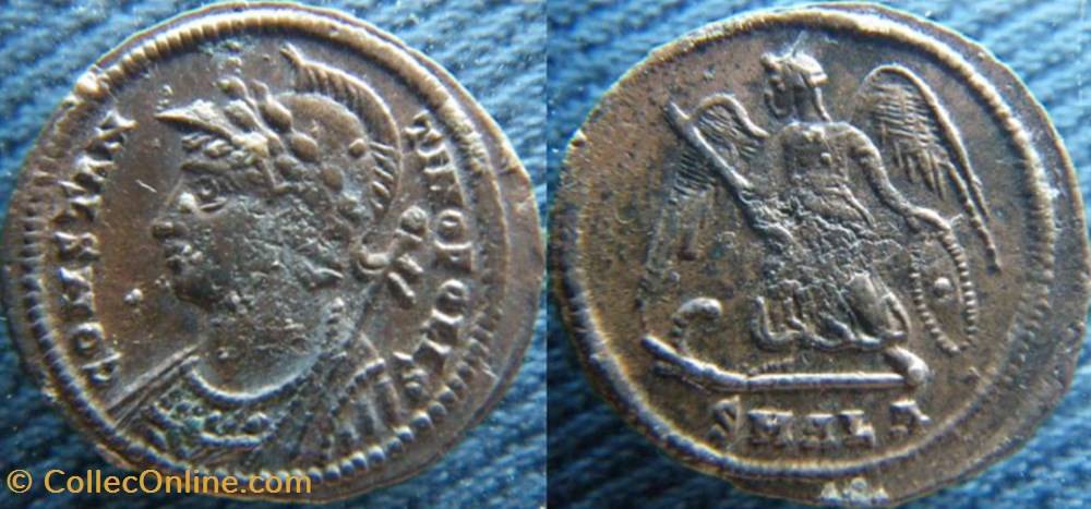 Constantinople Ae3 monnaies antiquite av jc ap romaines republicaines imperiales constantinople ae3
