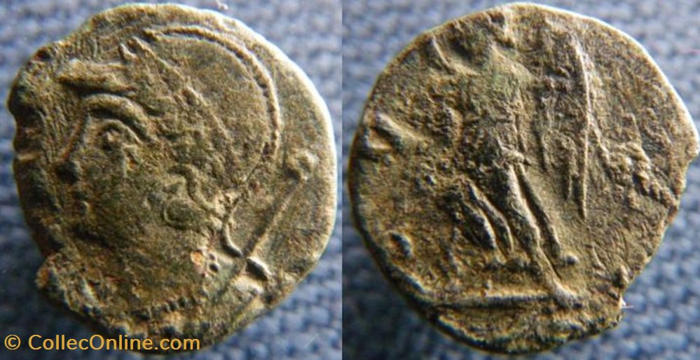 Constantinople Ae3/4 monnaies antiques romaines republicaines imperiales constantinople ae3 4
