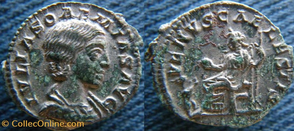Julia Soemias denier monnaies antiquite av jc ap romaines republicaines imperiales julia soemias denier