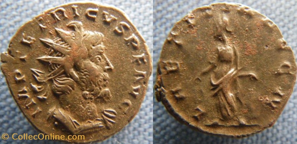Tétricus I antoninien monnaies antiquite av jc ap romaines republicaines imperiales tetricus i antoninien