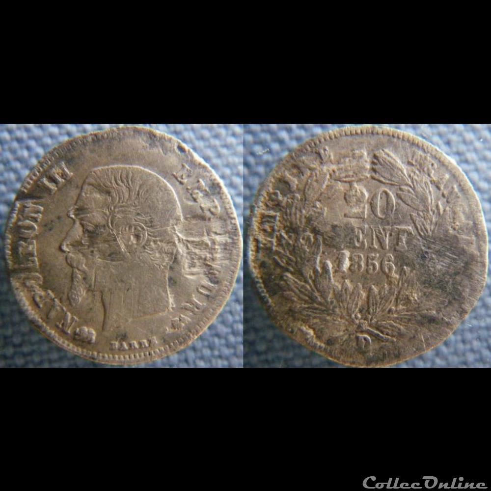 20 Centimes 1856 D monnaie france moderne 20 centimes 1856 d