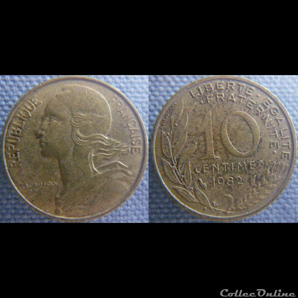 10 Centimes 1982 monnaie france moderne 10 centimes 1982