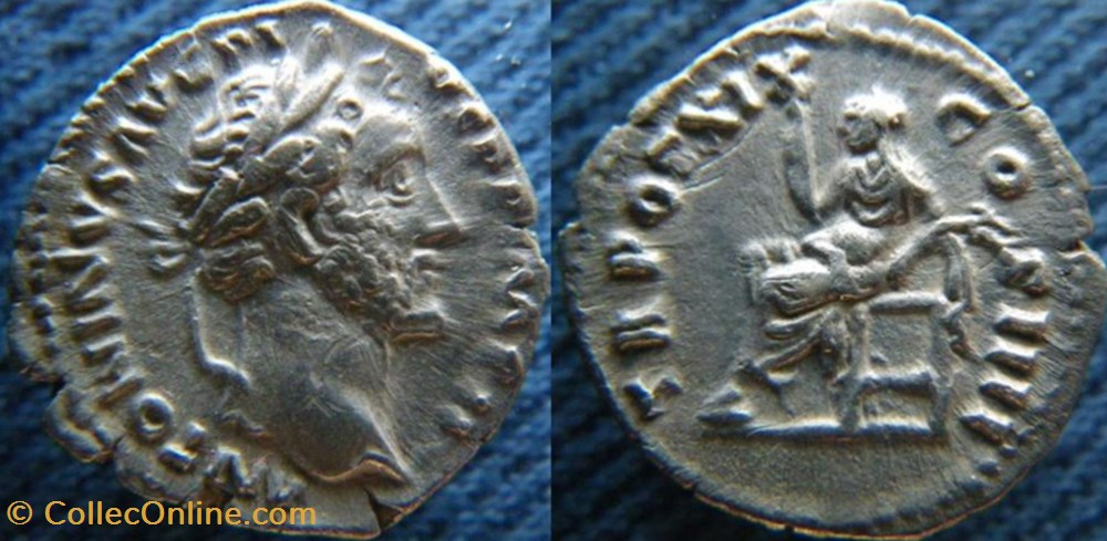 Antonin le Pieux denier monnaies antiquite av jc ap romaines republicaines imperiales antonin le pieux denier