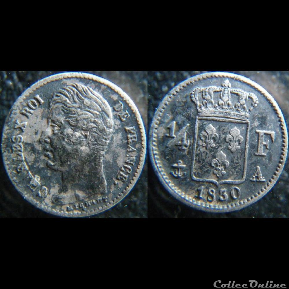 Quart de Franc 1830 A monnaie france moderne quart de franc 1830 a