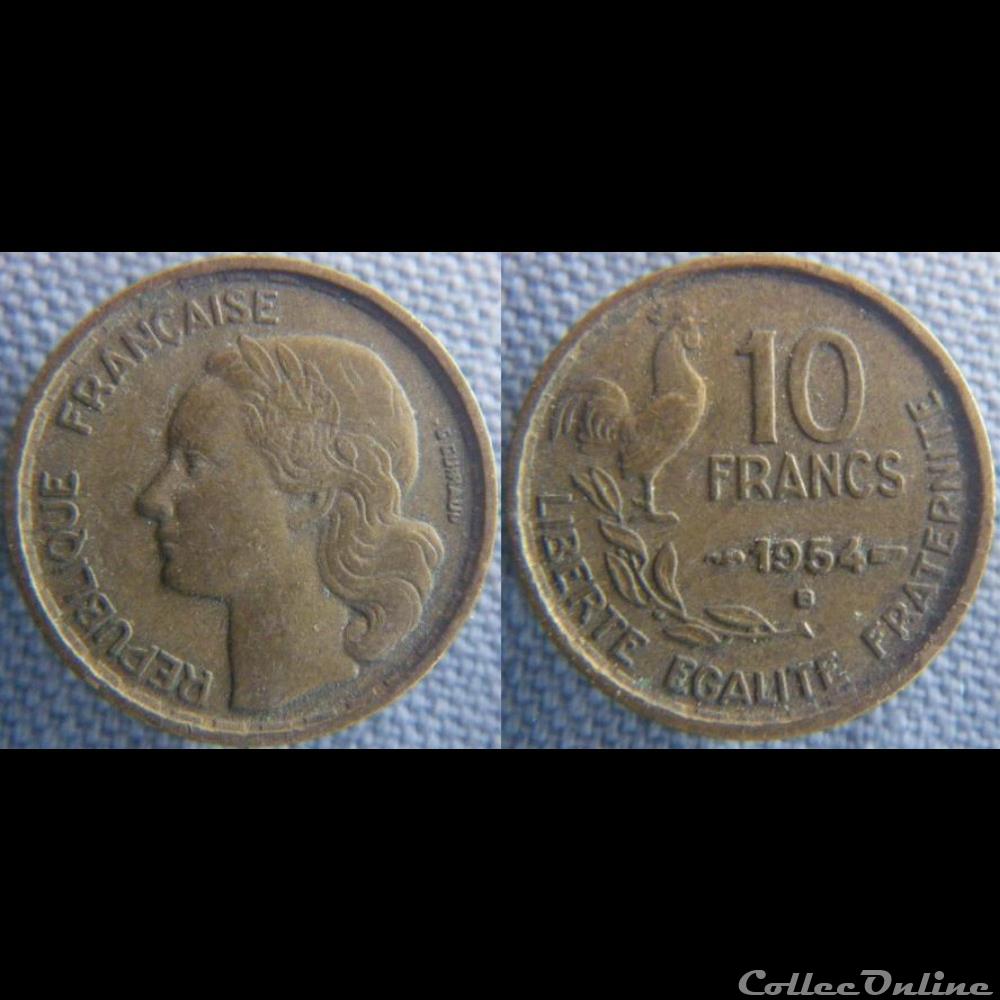 10 Francs 1954 B monnaie france moderne 10 francs 1954 b