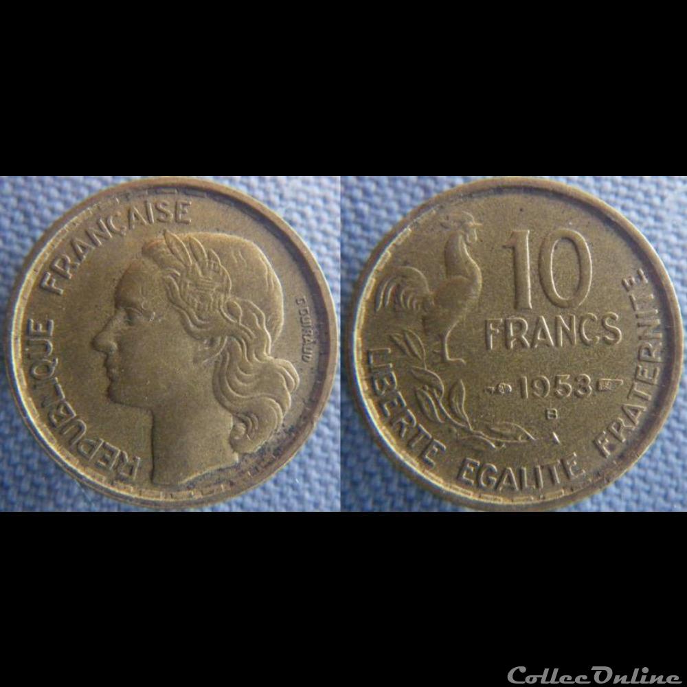 10 Francs 1953 B monnaie france moderne 10 francs 1953 b