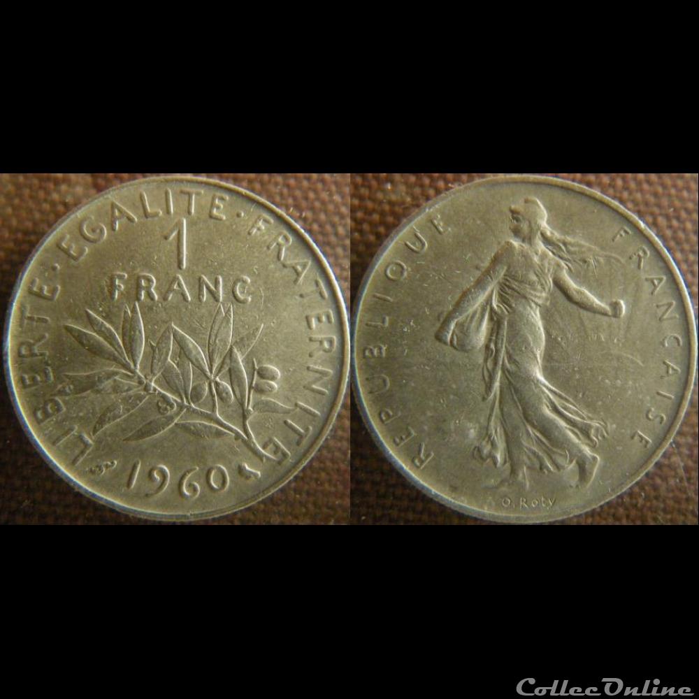 1 Franc 1960 monnaie france moderne 1 franc 1960