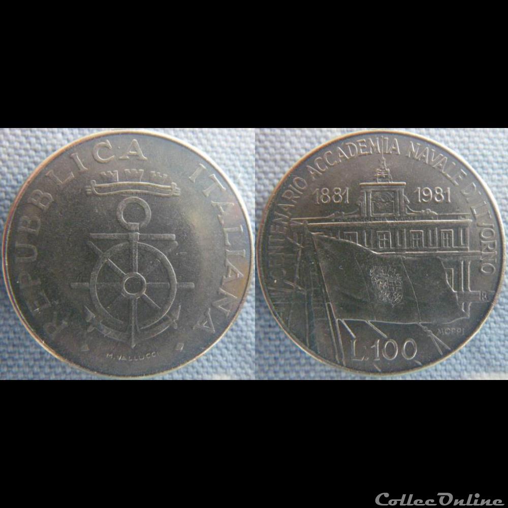 100 lire 1981 monnaie monde italie 100 lire 1981