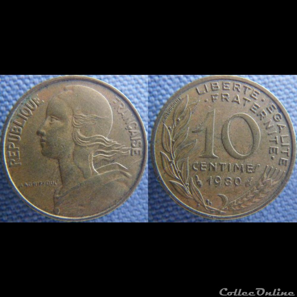 monnaie france moderne 10 centimes 1980