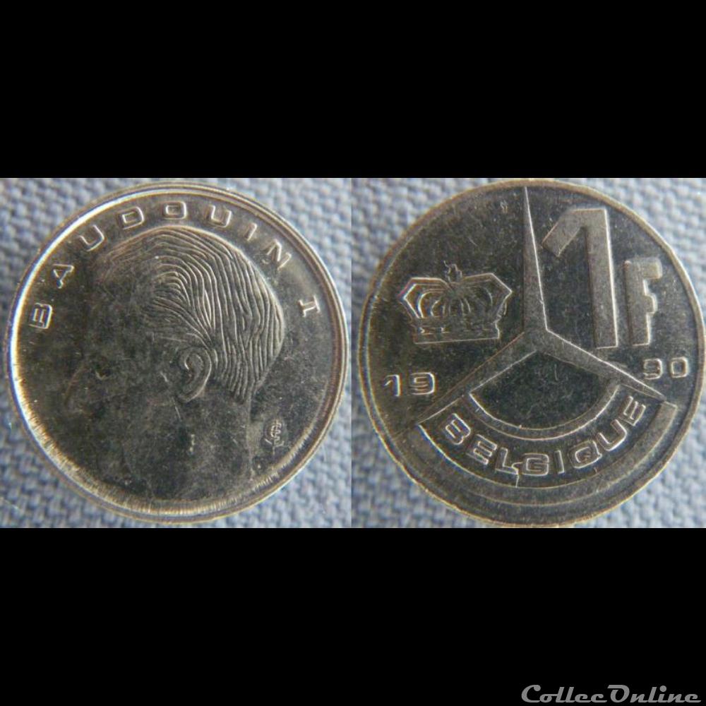 1 Franc 1990 fr monnaie monde belgique 1 franc 1990 fr