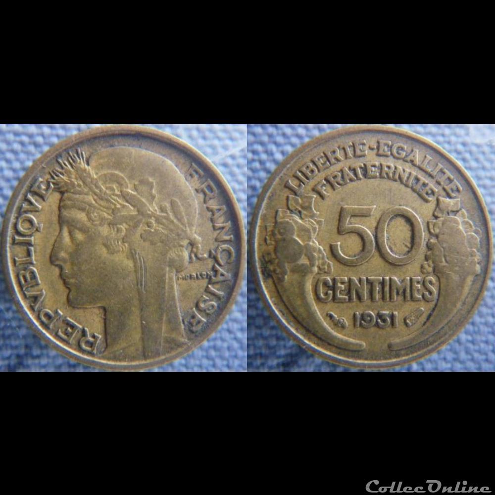 monnaie france moderne 50 centimes 1931