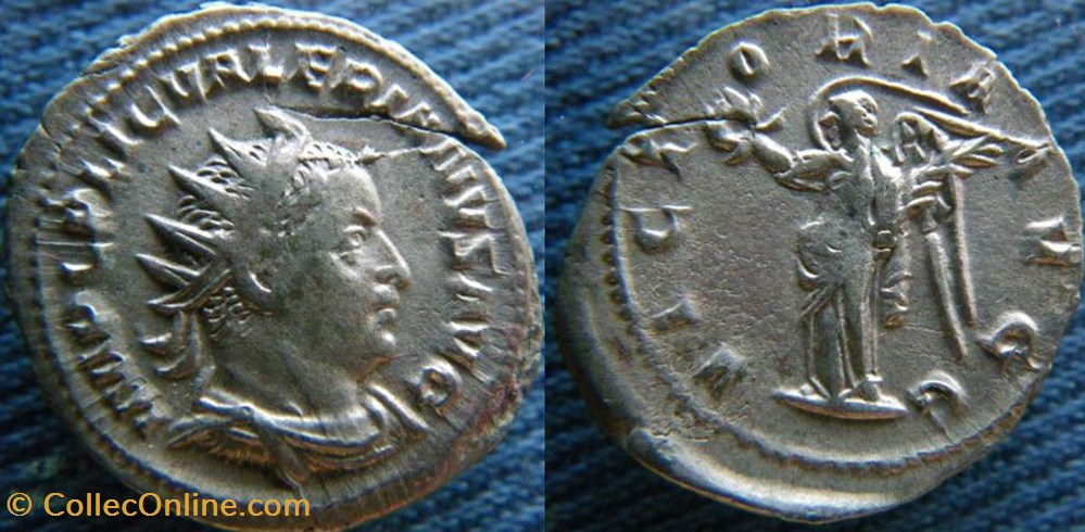 Valerien I antoninien monnaies antiquite av jc ap romaines republicaines imperiales valerien i antoninien