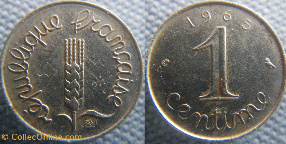 1 Centime 1965 monnaies france a modernes 1 centime 1965