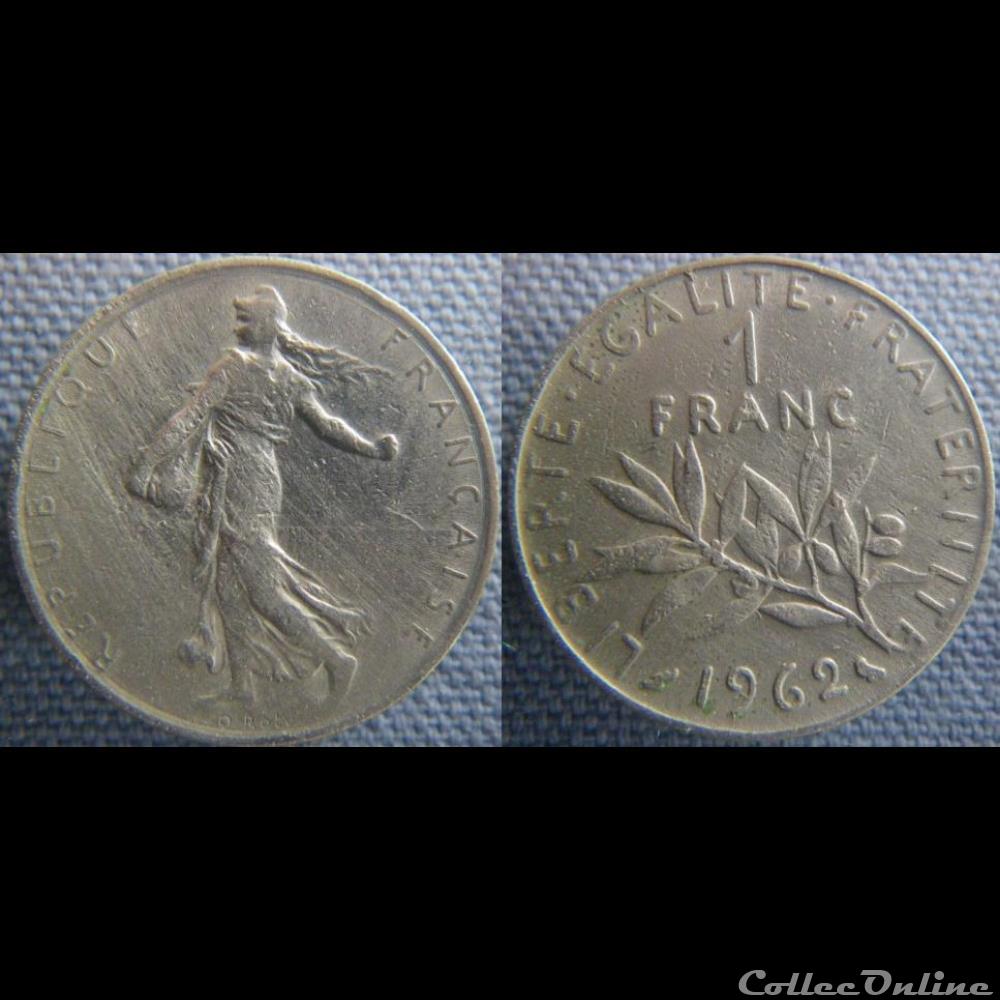 1 Franc 1962 monnaie france moderne 1 franc 1962