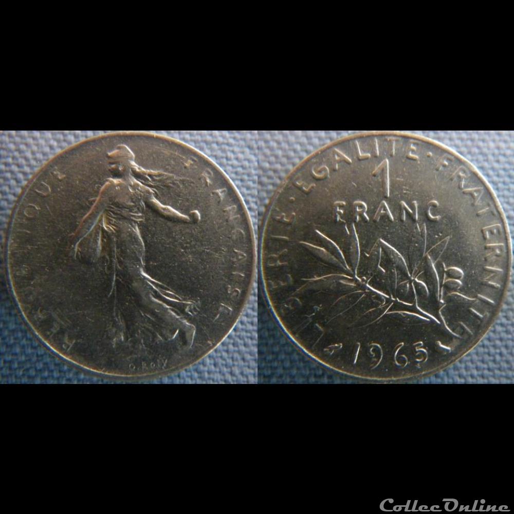 1 Franc 1965 monnaie france moderne 1 franc 1965