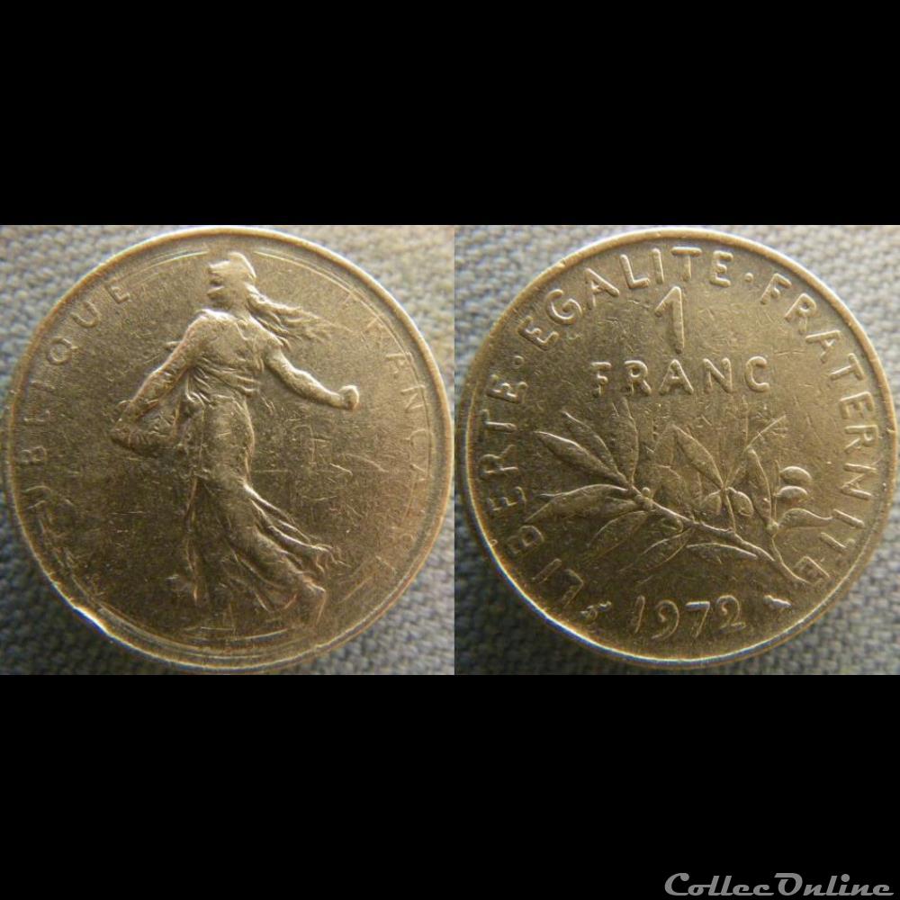 1 Franc 1972 monnaie france moderne 1 franc 1972