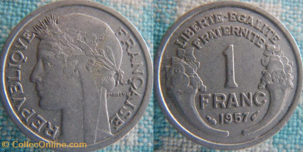 1 Franc 1957 monnaie france moderne 1 franc 1957
