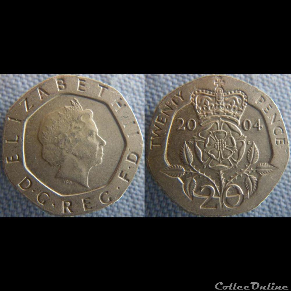 20 Pence 2004 monnaie monde royaume uni 20 pence 2004