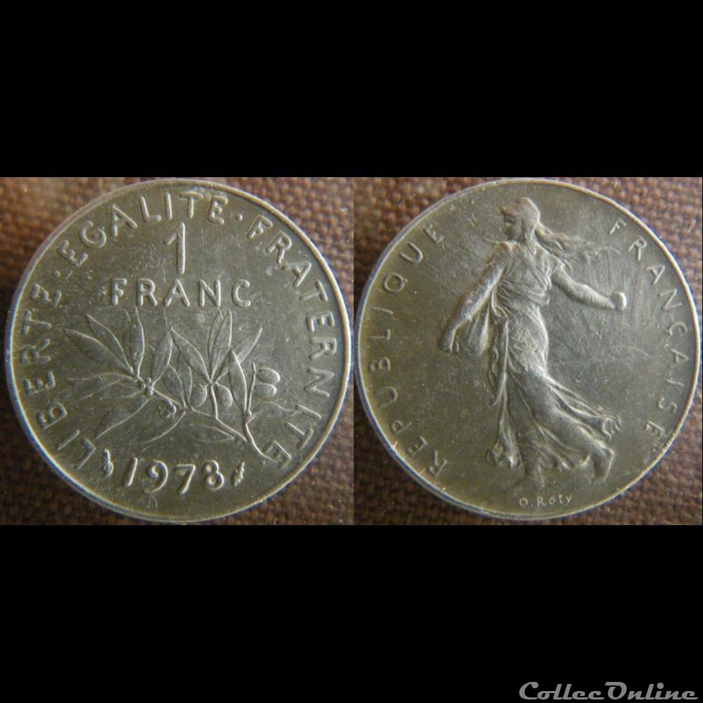 monnaie france moderne 1 franc 1978