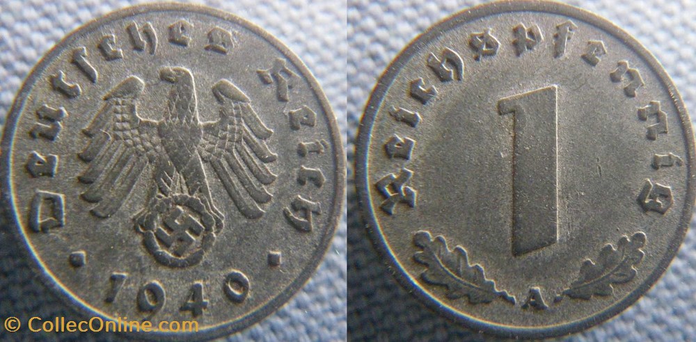 1 reichspfennig 1940 A monnaies monde allemagne 1 reichspfennig 1940 a