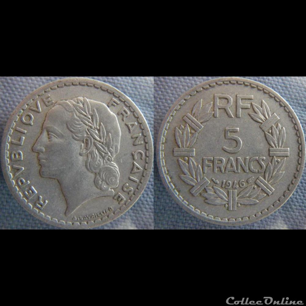 5 Francs 1946 monnaie france moderne 5 francs 1946