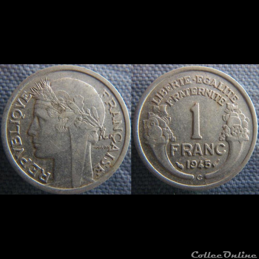 1 Franc 1945 C monnaie france moderne 1 franc 1945 c